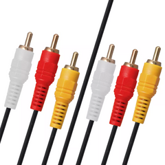 Кабель 3 RCA To 3 RCA (1.5m) Silicone Cable
