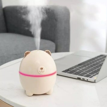 Мини увлажнитель воздуха с подсветкой медведь Humidifier, Yellow