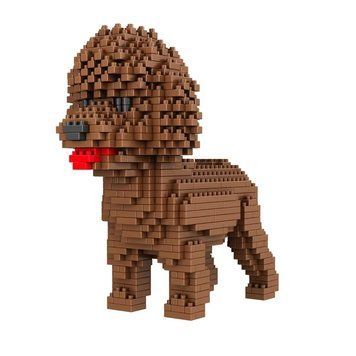 Конструктор піксельний 3D Собаки Pet Dog Пудель 618-8, 19.5см
