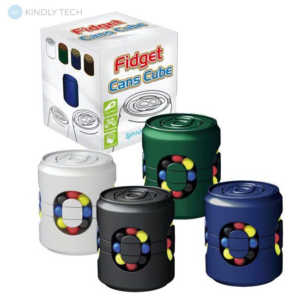 Головоломка антистрес Fidget Cans Cube 2.0 мікс