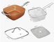 Сковородка-фритюрница пароварка 8 в 1 UNIQUE UN-5251 с антипригарным покрытием Ø 24 см