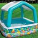 Дитячий надувний басейн Intex зі знімним навісом (157х122см)