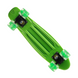 Скейт Пенни Борд (Penny Board) со светящимися колесами, Green
