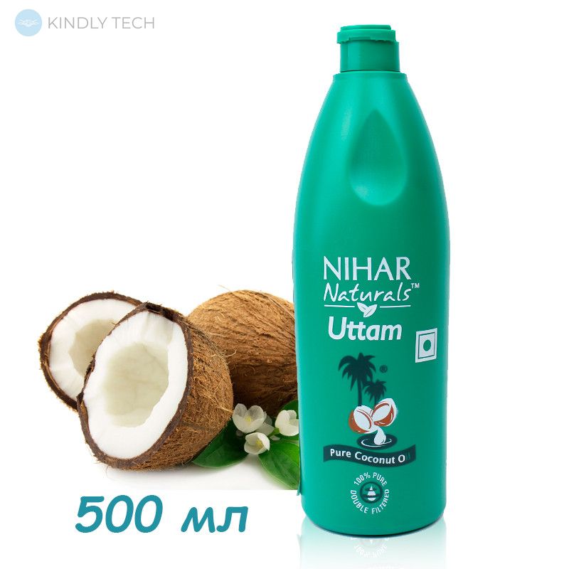 Натуральна кокосова олія для волосся та тіла Nihar 500 мл