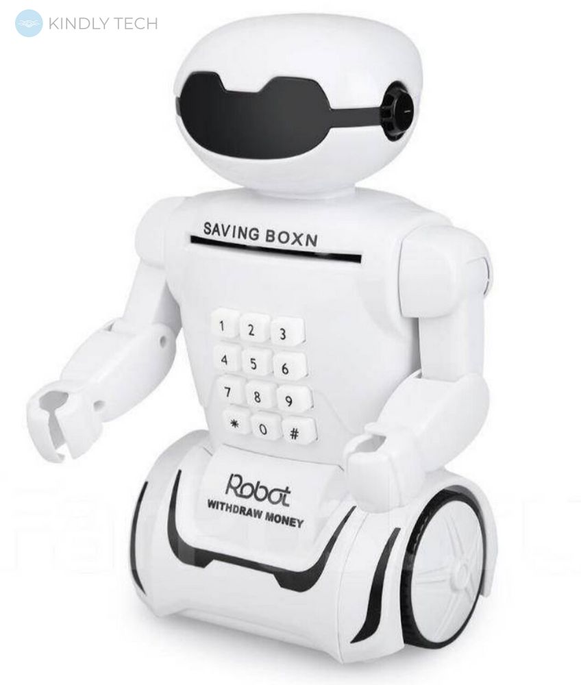Детский робот сейф с кодовым замком настольная лампа 3 в 1 Robot Piggy Bank