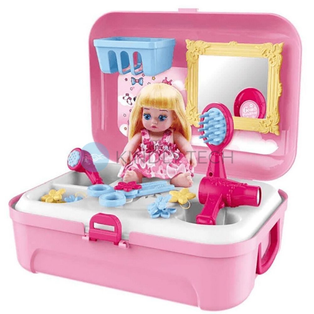 Игровой набор для макияжа на 16 предметов в портативном рюкзаке Cosmetics toy