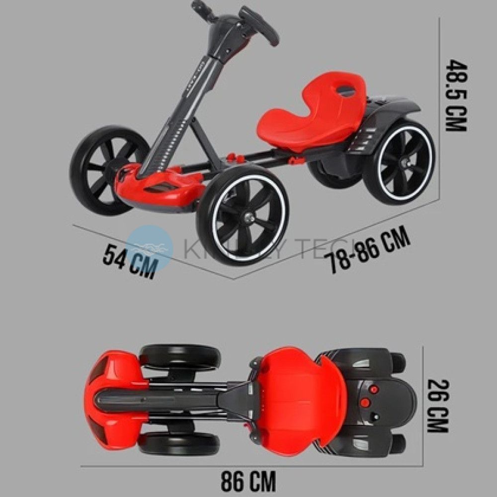 Дитячий складаний електрокар GO-KART, 6 км/год, Білий