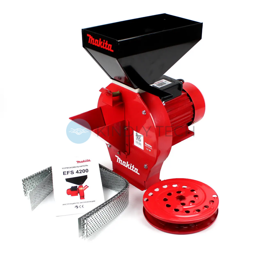 Зернодробилка млин Makita EFS 4200 (4.2 кВт, 280 кг/ч) измельчитель зерен