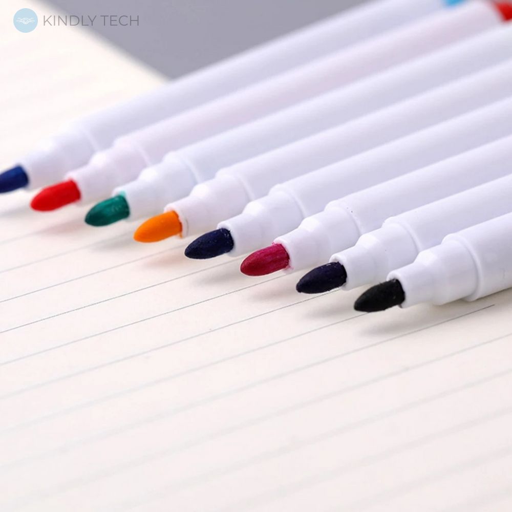 Набір маркерів 8 кольорів для білої дошки