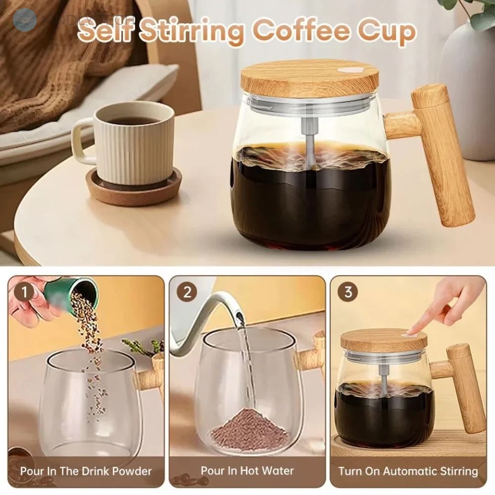 Портативная электрическая чашка-мешалка Coffee stirring cup 400 мл