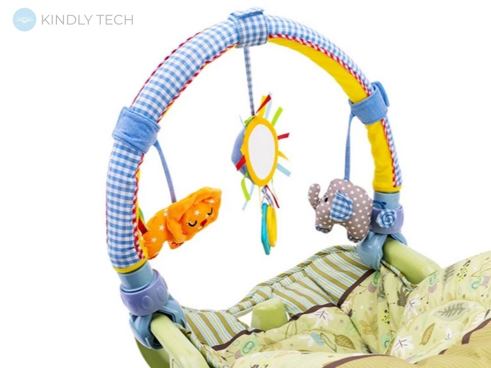 Розвиваюча підвіска-дуга для дитячого ліжечка/ходунків і коляски Sozzy, Сафарі
