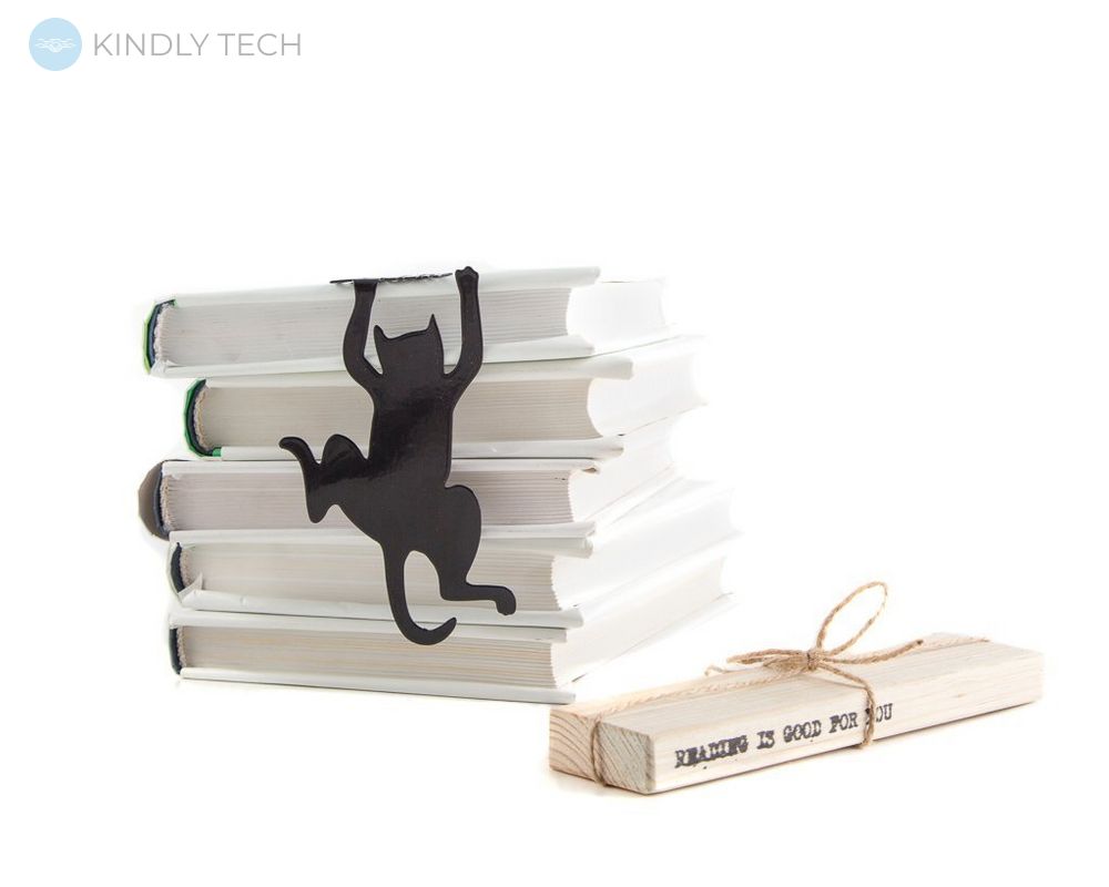 Закладка для книг «Бібліотечний кіт», Чорний