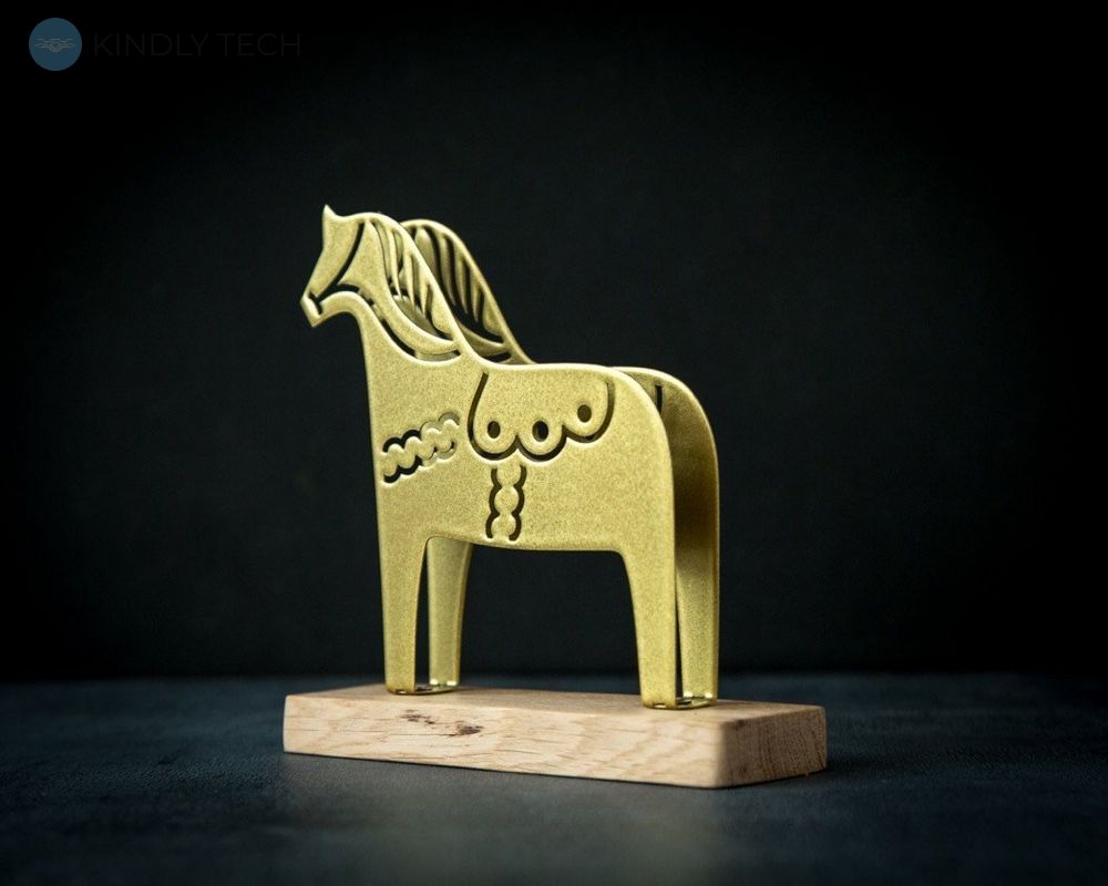Салфетница «Лошадка Дала» (золото), Золотой