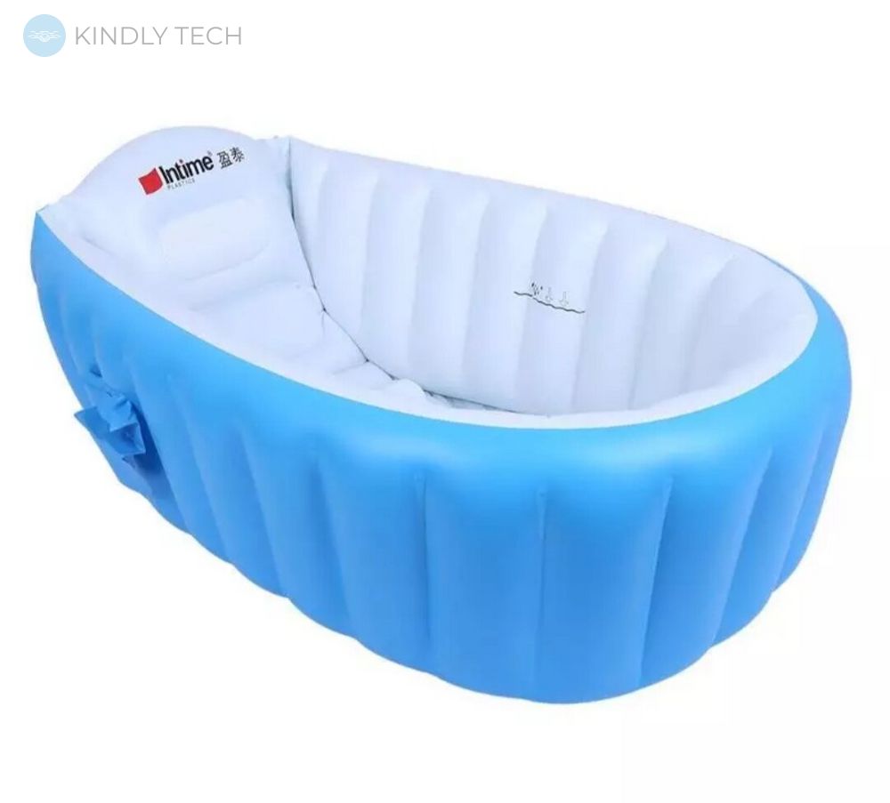 Надувна дитяча ванночка для купання Intime Baby Bath, Blue