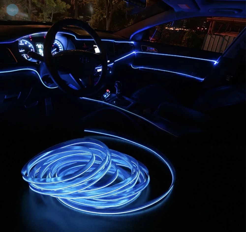 Автомобильная декоративная подсветка салона EL-1302 4M (Blue)
