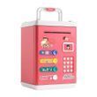 Скарбничка-сейф дитяча Saving Money Box з кодовим замком і відбитком пальця, Рожева