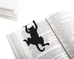 Закладка для книг «Бібліотечний кіт», Чорний