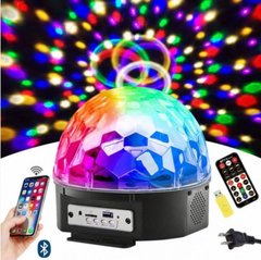 Світлодіодна диско лампа музична диско-куля Musik Ball M6 + BT