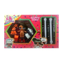 Ігровий набір лялька BELA DOLLS Graffiti з фломастерами
