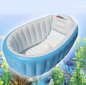 Надувная детская ванночка для купания Intime Baby Bath, Blue