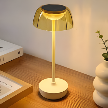 Настольная LED-лампа BL-TL68S на солнечной батарее с аккумулятором и USB-заряжанием, бежевая