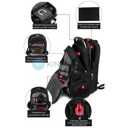 Водонепроникний Швейцарський рюкзак Swissgear 8810