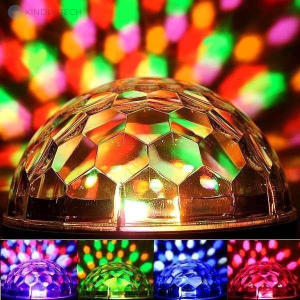 Світлодіодна диско лампа музична диско-куля Musik Ball M6 + BT