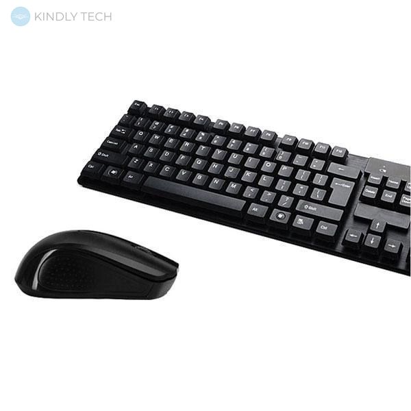 Комплект беспроводная компьютерная клавиатура и мышь TJ-808