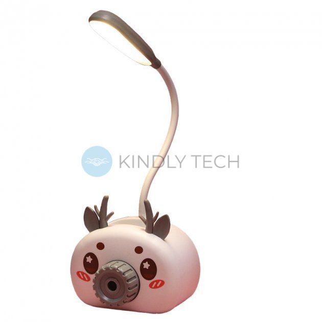 Лампа настольная с органайзером для ручек и подставкой телефона Quite Light Deer с точилкой карандашей, В ассортименте