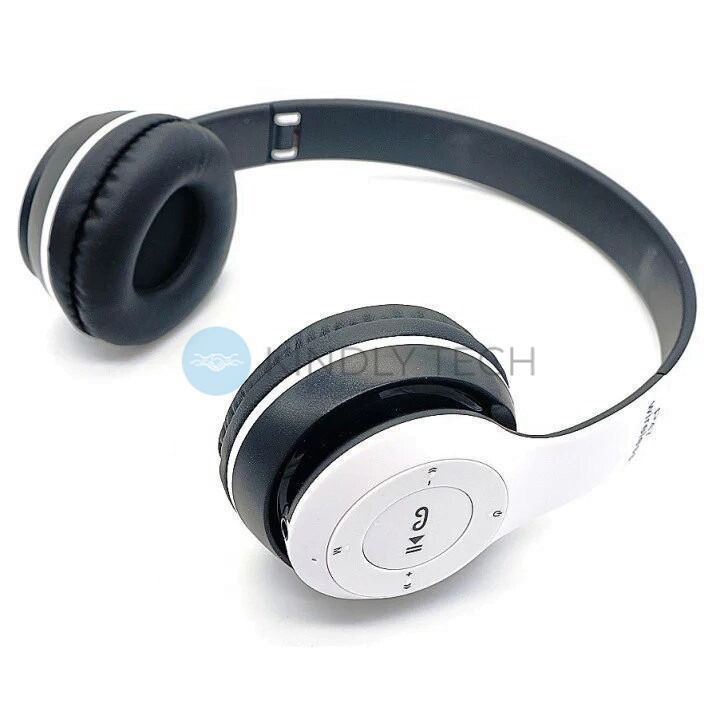 Повнорозмірні Bluetooth навушники Wireless P47 з мікрофоном Білі