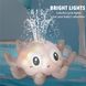 Дитяча іграшка для купання Sea World "Восьминіг" з фонтанчиком та LED підсвічуванням, Рожевий