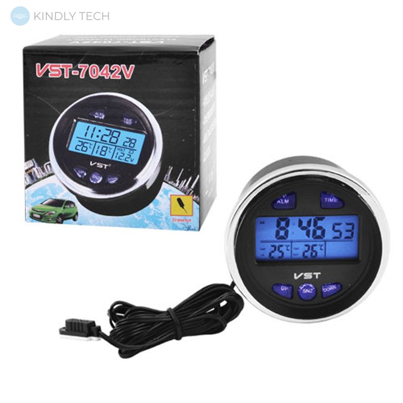 Часы автомобильные VST-7042V