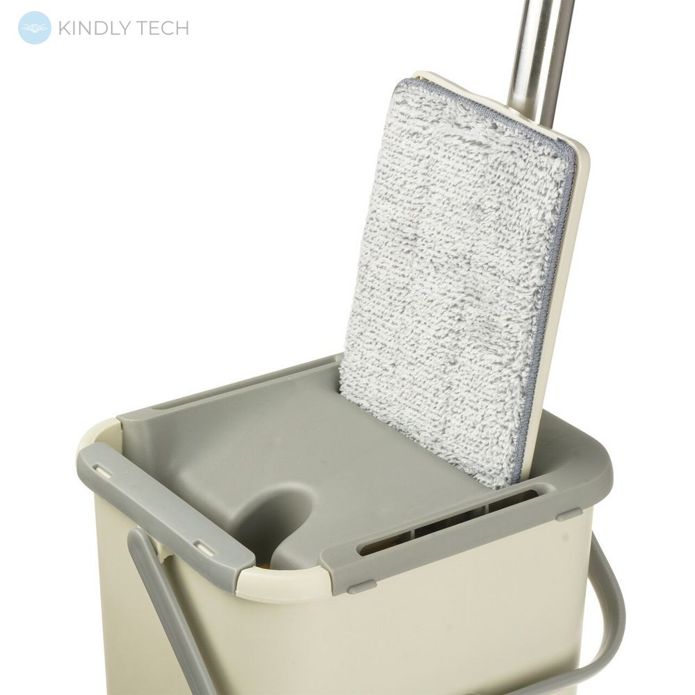 Комплект для прибирання сміття і швабра ледащо з віджиманням Easymop Self-Wash