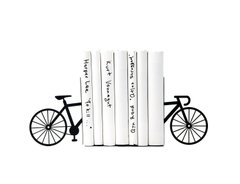 Книжные держатели металлические «Велосипед» (чёрный цвет), Чорний