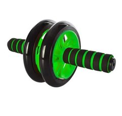 Фитнес колесо для пресса Double wheel Abs health abdomen round Зелёное