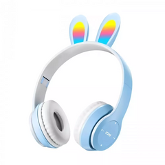 Накладні бездротові навушники з вушками Bluetooth — UK-B12 — Light Blue