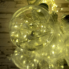 Гірлянда штора 200LED (RD-9014) 10 кульок по 8 см 3m, колір ламп-Теплий