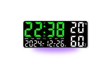 Функціональний електронний годинник GH9002 з LED-дисплеєм, календарем та термометром