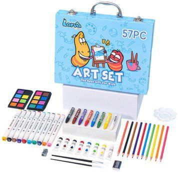 Кольорові олівці для малювання (Блакитний) Art Set, 57pc