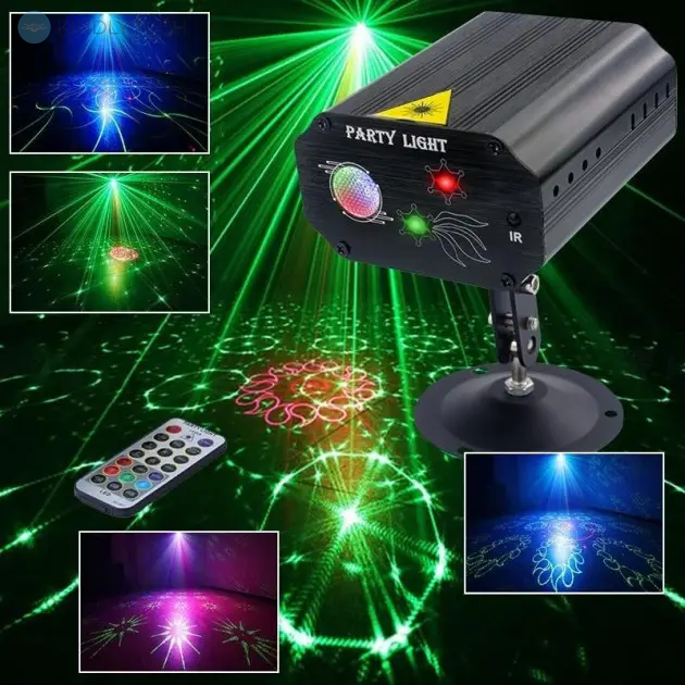 Потужний лазерний проектор, стробоскоп, диско-лазер для приміщення Laser Light EMS 083