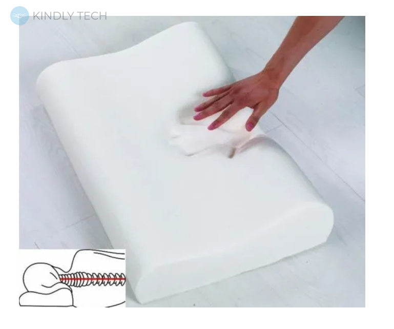 Ортопедична подушка з ефектом пам'яті Memory Pillow TV-50094