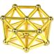 Магнітний конструктор Neocube 36шт. магнітні палички та 26 шт. золоті кульки Gold