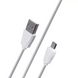 Мережевий зарядний пристрій 2.4A 2U | Micro Cable (1m) - Ldnio A2206Q Silver