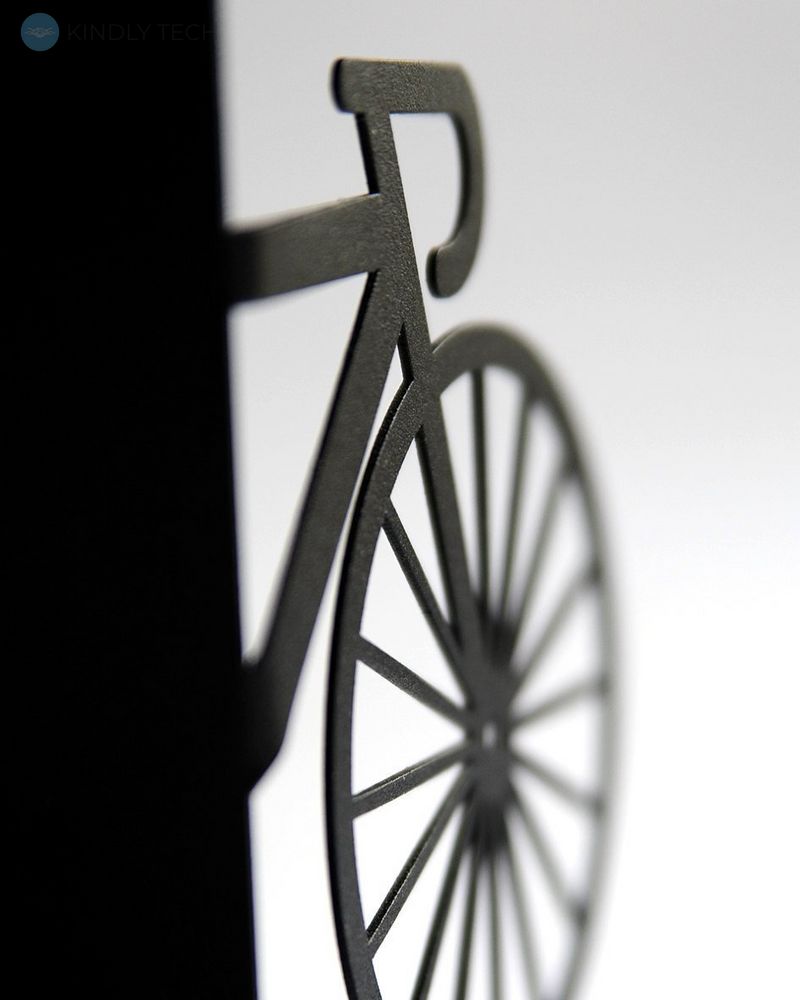 Книжкові держателі металеві «Велосипед» (чорний колір), Чорний