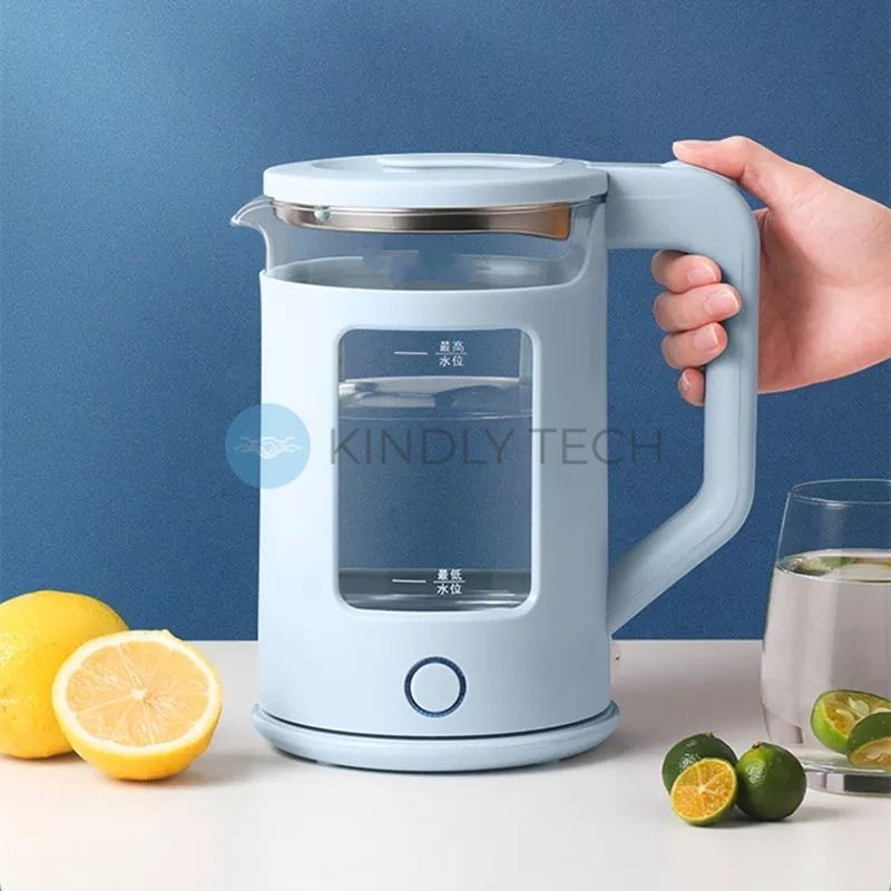 Электрочайник стеклянный с подсветкой Rainberg RB-2220 2л 2200W, Серый