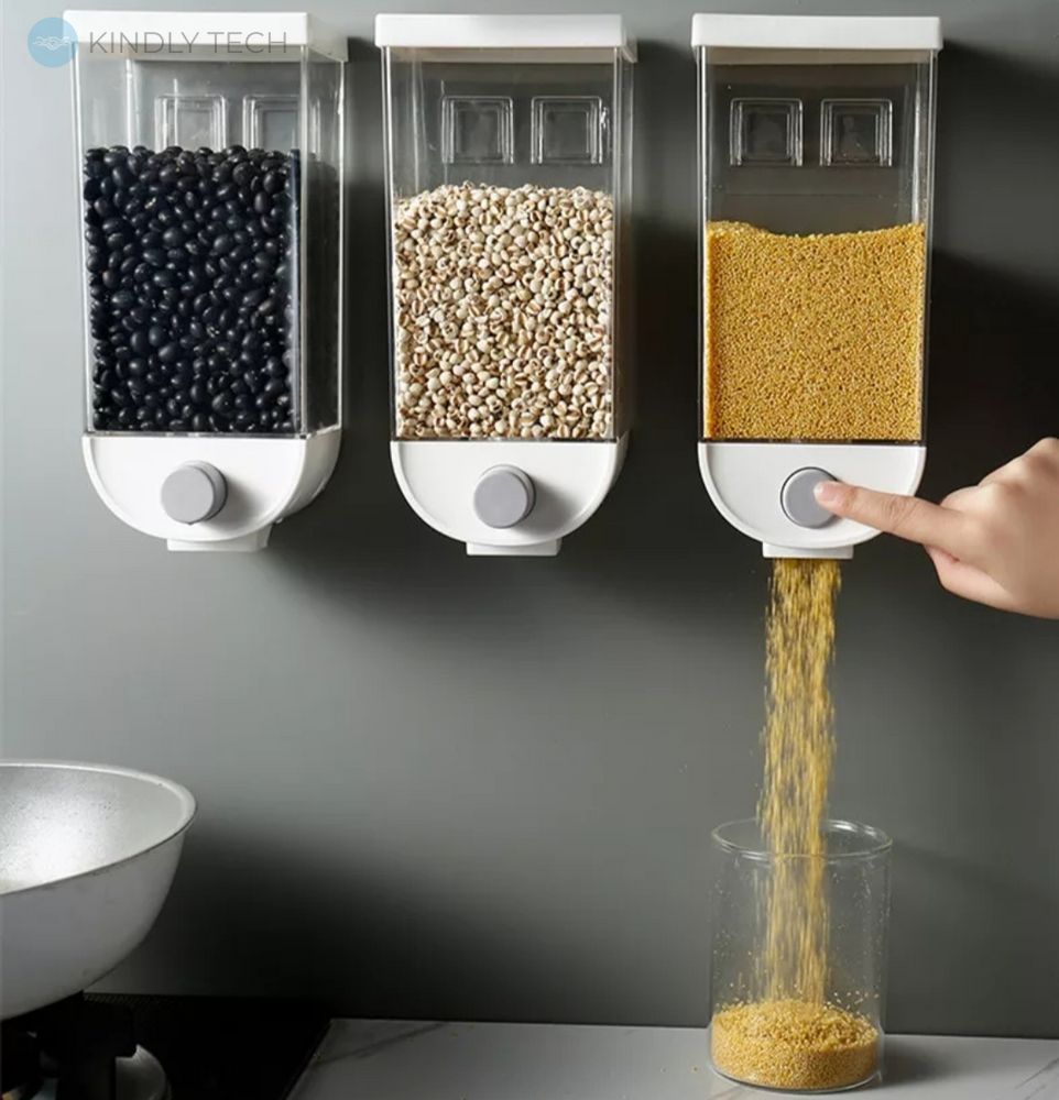 Емкость для хранения зерновых круп, настенный Cereal Dispenser 1 кг