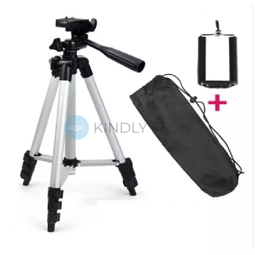 Штатив для кольцевой лампы 35-103 см, Tripod FY-3120 / Телескопический штатив для камеры и телефона / Трипод