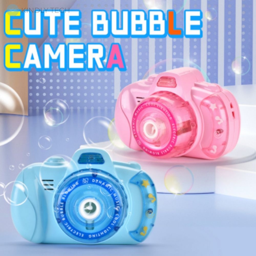 Детский фотоаппарат для мыльных пузырей Bubble Camera, Blue
