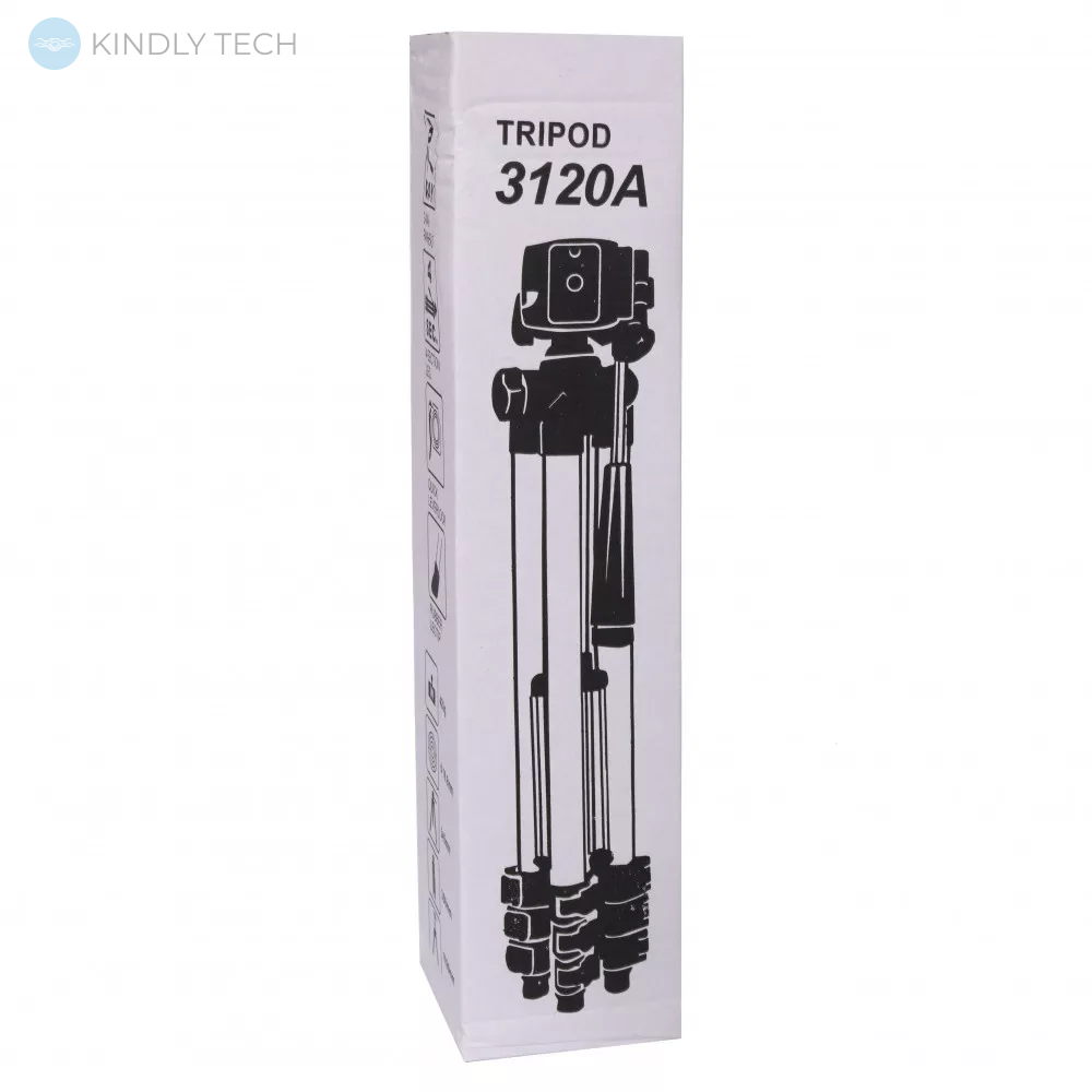 Штатив для кільцевої лампи 35-103 см, Tripod FY-3120 / Телескопічний штатив для камери та телефону / Трипод