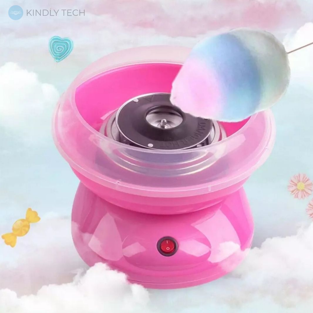 Аппарат для приготовления сладкой ваты Cotton Candy Maker + палочки для  сладкой ваты - Kindly Tech: Сделай Жизнь Проще